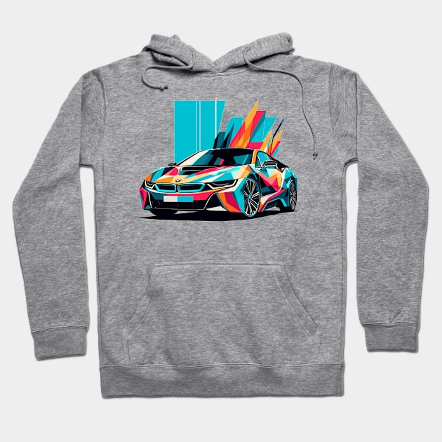 BMW i8 Hoodie by Vehicles-Art